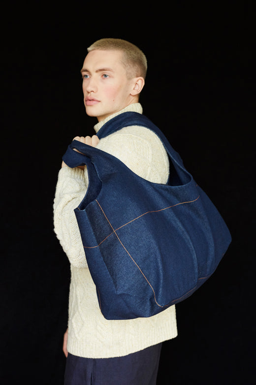 Denim Hold All Bag-Shopping Totes-STABLE of Ireland