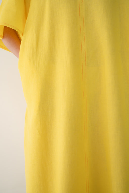 Irish Linen Kaftan Dress-Dresses-STABLE of Ireland