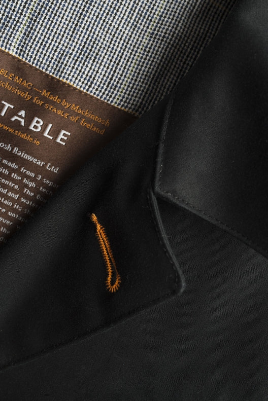Ink Black Mack Coat for Men-Coats & Jackets-STABLE of Ireland