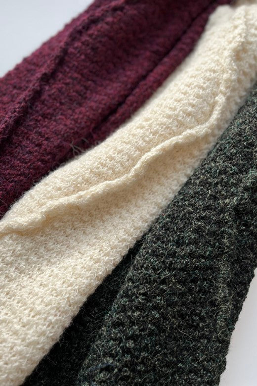 Alpaca Knitted Tube Skirt in Green-Dresses-STABLE of Ireland