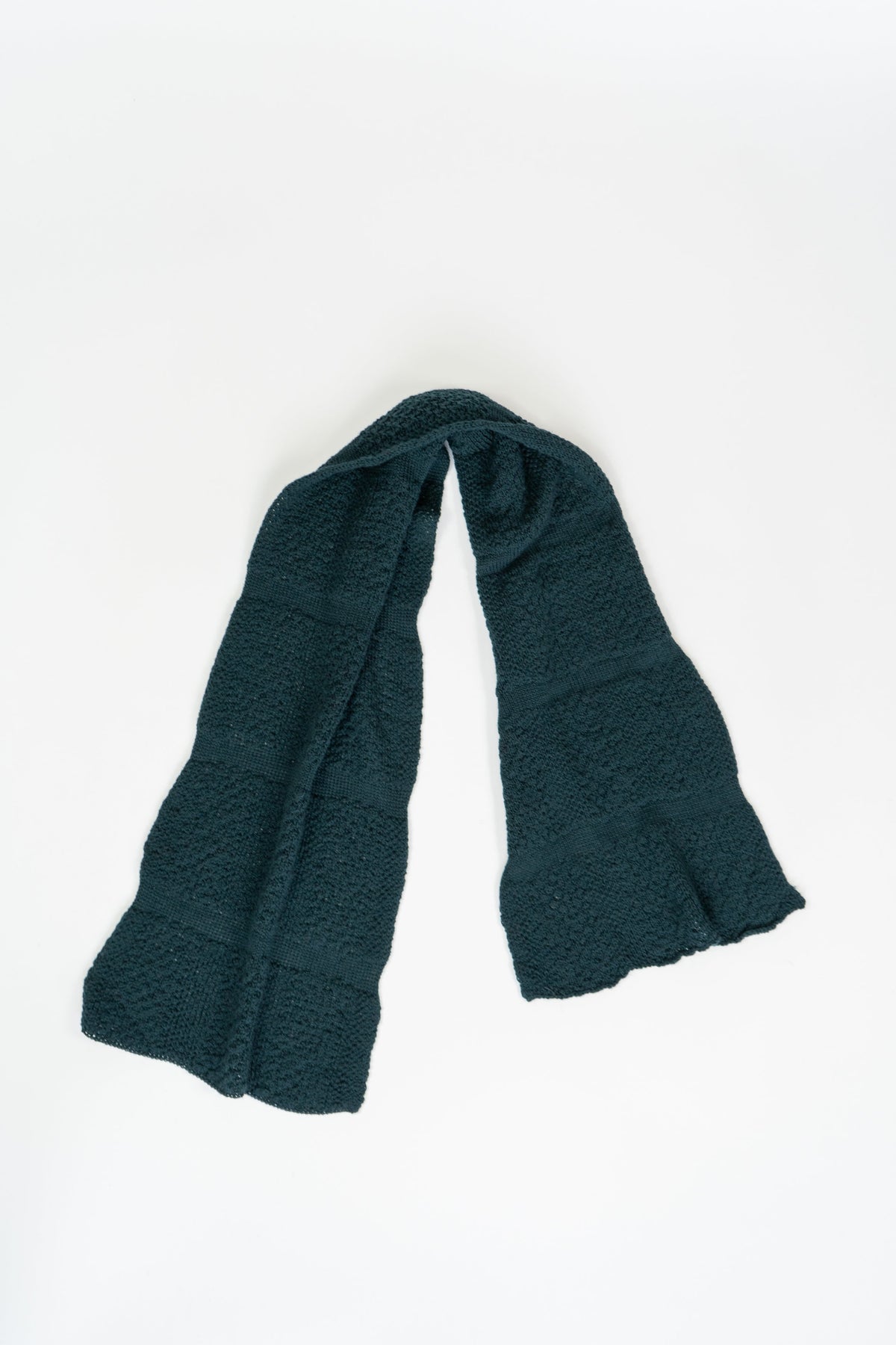 Bottle Green Small Merino Wool Scarf-Scarves & Shawls-STABLE of Ireland