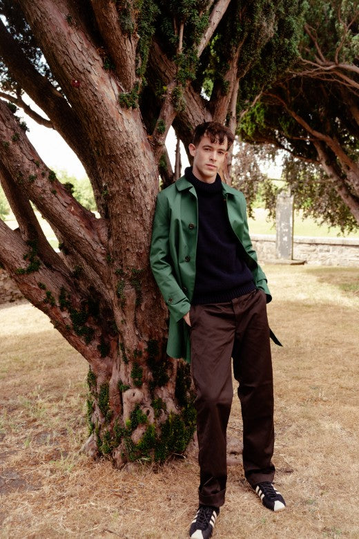 Bottle Green Mack Coat for Men