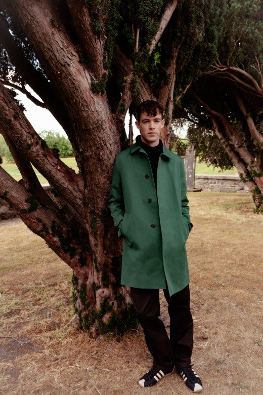 Bottle Green Mack Coat for Men