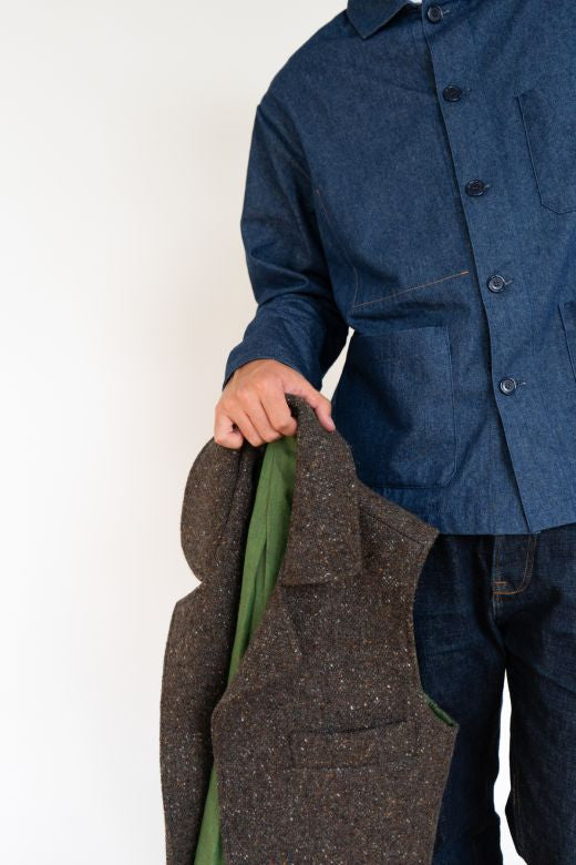 Brown Irish Tweed Gilet-Clothing-STABLE of Ireland