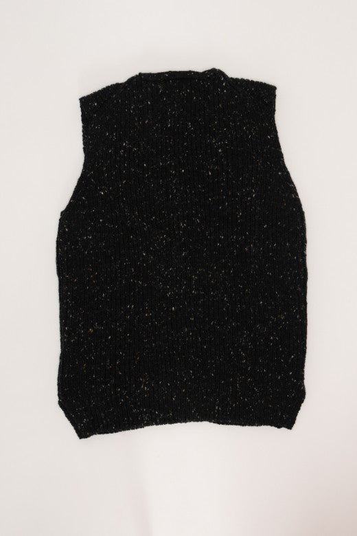Irish Wool Sleeveless Button Vest