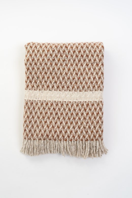 Copper Wicker Blanket-Blankets-STABLE of Ireland