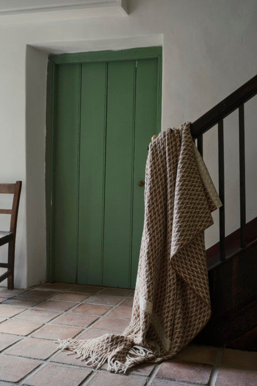 Copper Wicker Blanket-Blankets-STABLE of Ireland