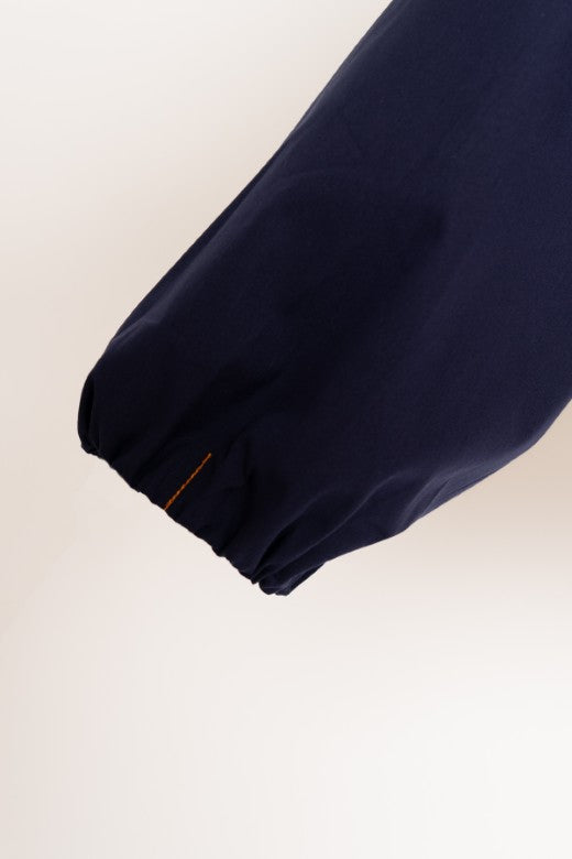 Cotton Poplin Top in Navy-Top-STABLE of Ireland