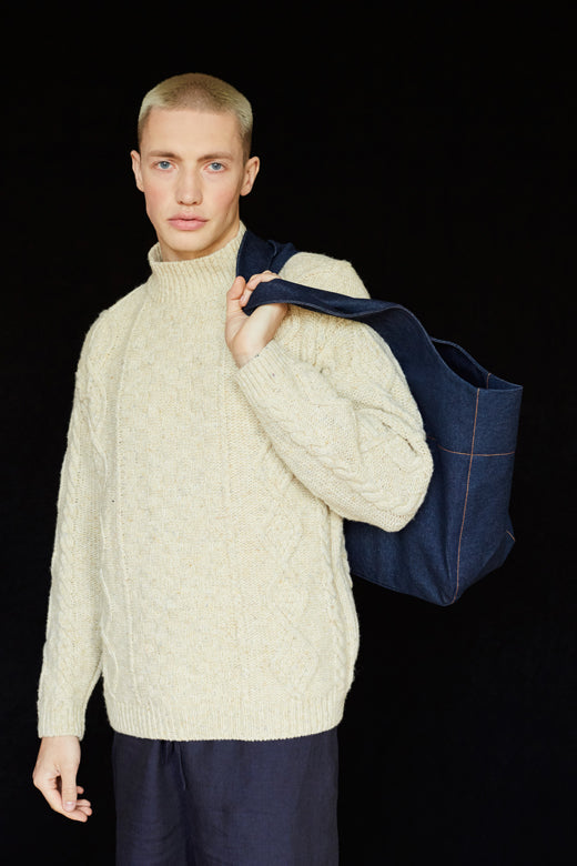 Denim Hold All Bag-Shopping Totes-STABLE of Ireland