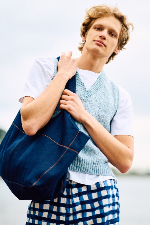 Denim Hold All Bag-Shopping Totes-STABLE of Ireland