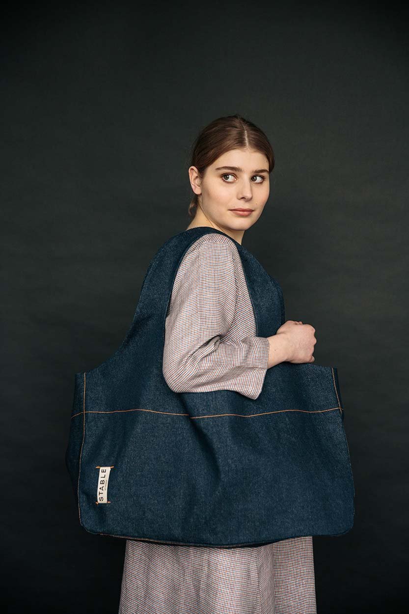 Denim Hold All Bag-Shopping Totes-STABLE of Ireland