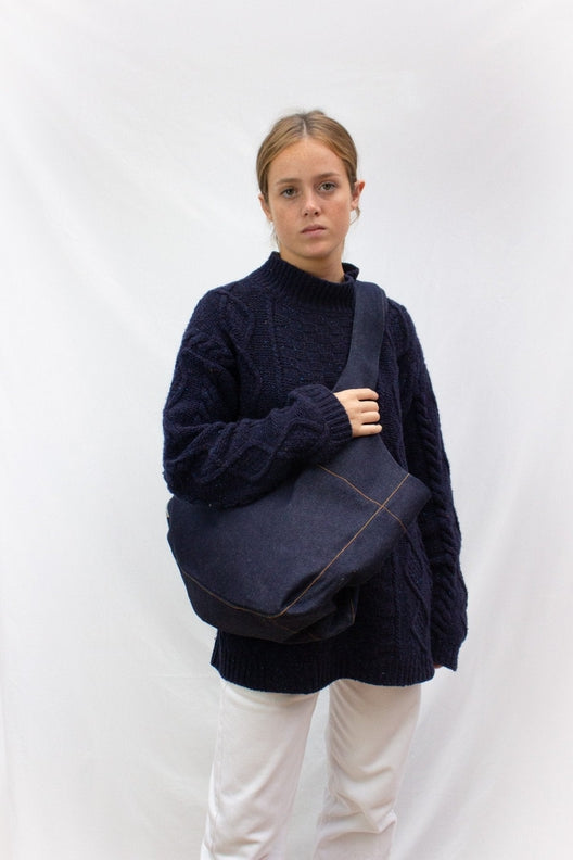 Denim Hold All Bag-Shopping Totes-STABLE of Ireland
