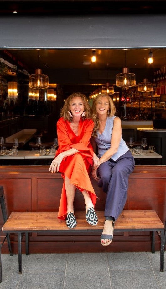 Francie-Duff-Sonia-Reynolds-cofounders-STABLE of Ireland-Dublin-Irish-Linen-Craft-and-Design