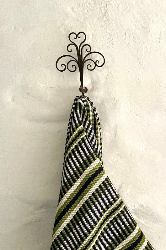 Green & Black Long Island Crios Large Scarf-Scarves & Shawls-STABLE of Ireland