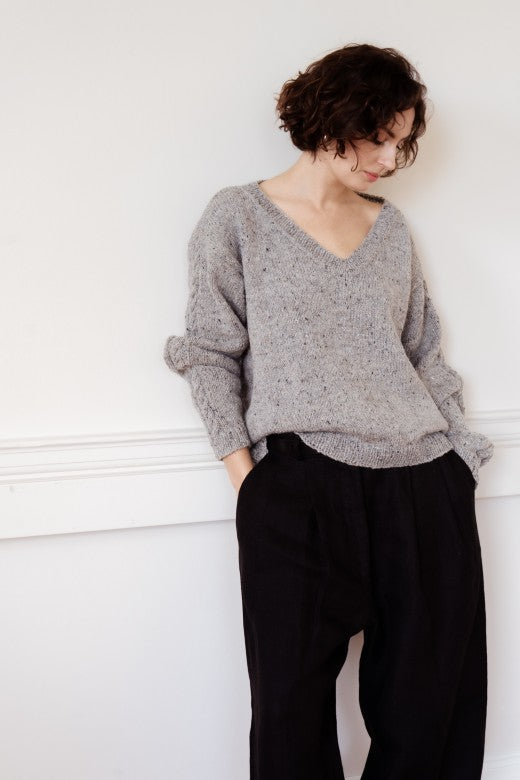 Handknit V Neck Jumper-Jumper-STABLE of Ireland