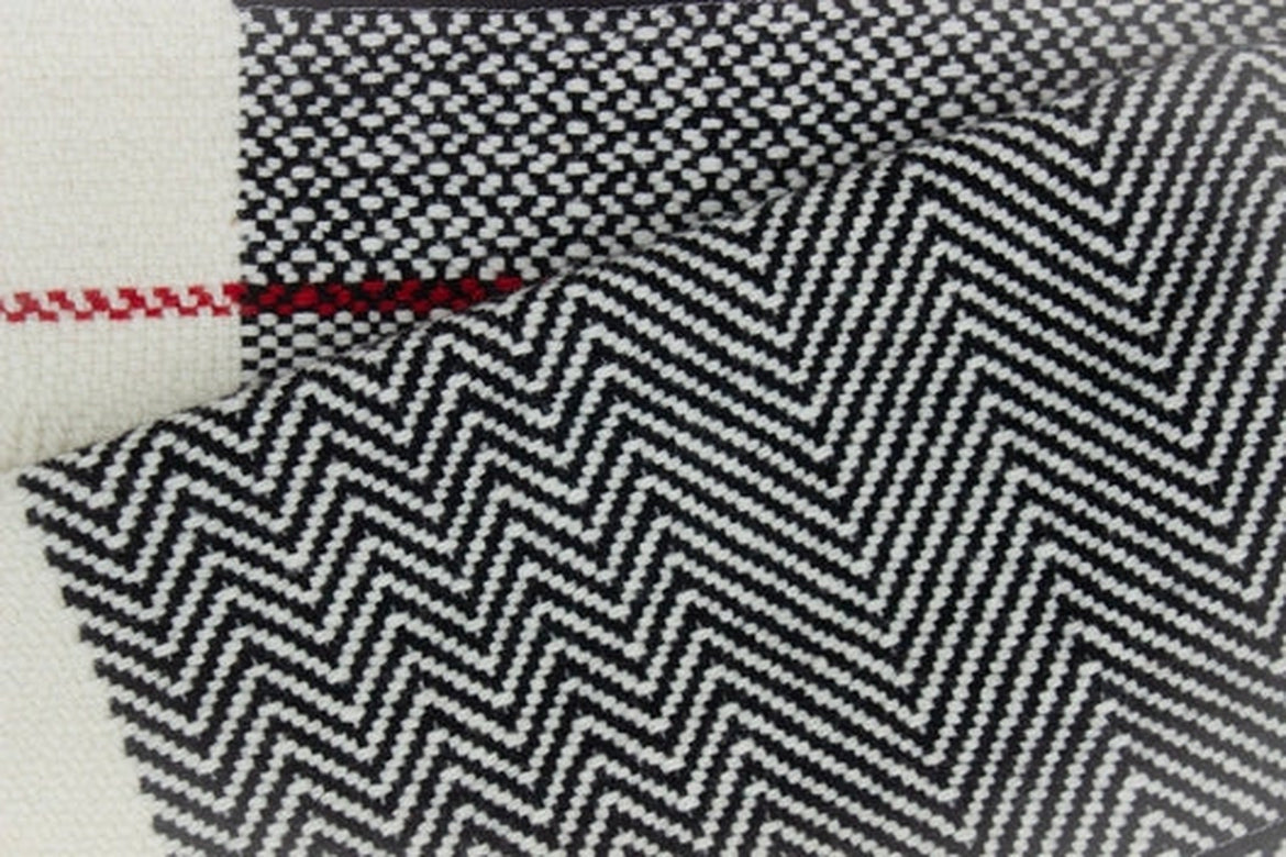 Handwoven Merino Wool Zebra Scarf-Scarves & Shawls-STABLE of Ireland