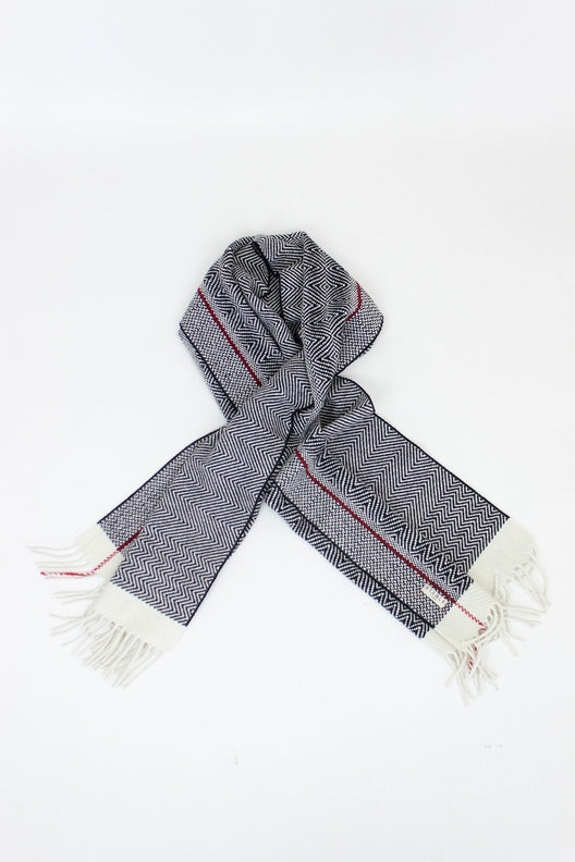 Handwoven Merino Wool Zebra Scarf-Scarves & Shawls-STABLE of Ireland