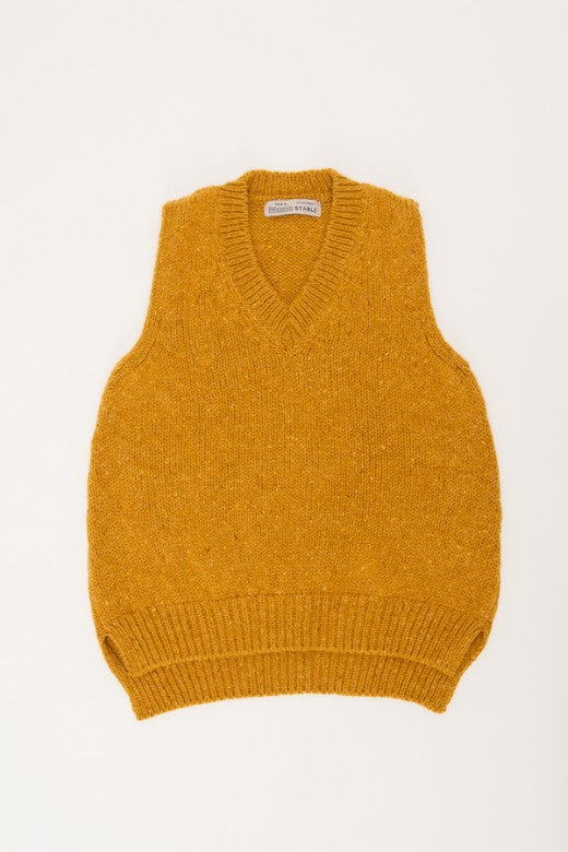 STABLE Fishermans Sleeveless Vest in Blue-Jumper-STABLE of Ireland