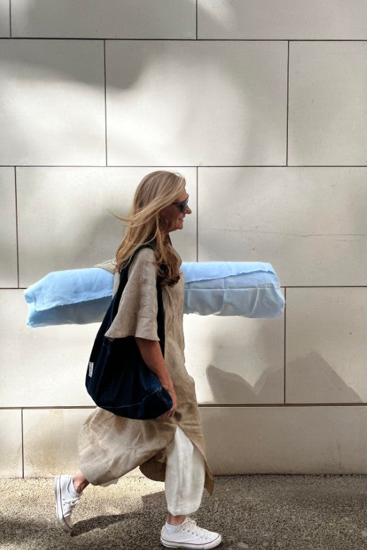 Irish Linen Kaftan Dress-Dresses-STABLE of Ireland