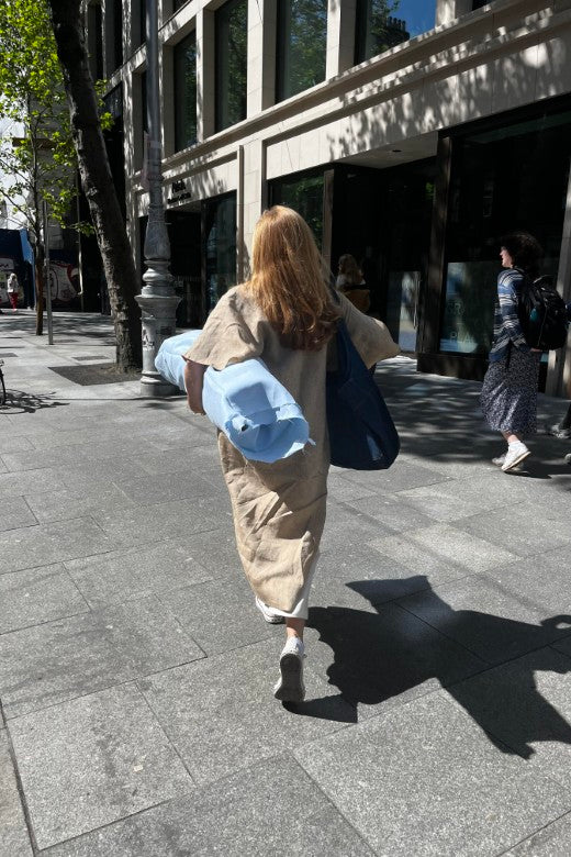 Irish Linen Kaftan Dress-Dresses-STABLE of Ireland