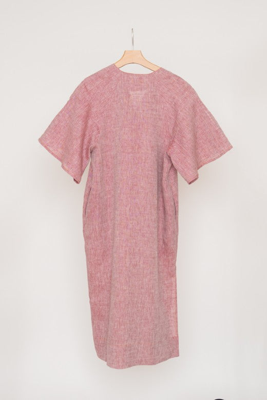 Irish Linen Kaftan Dress-Dresses-STABLE of Ireland