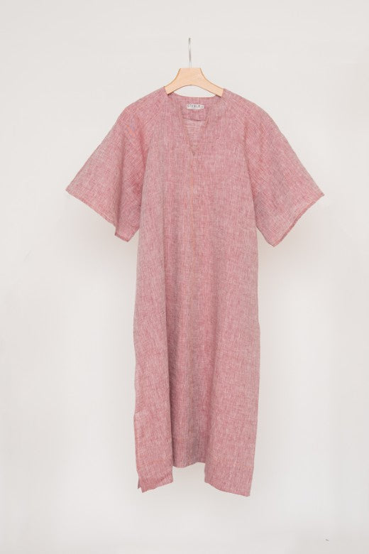 Irish Linen Kaftan Dress-Dresses-STABLE of Ireland