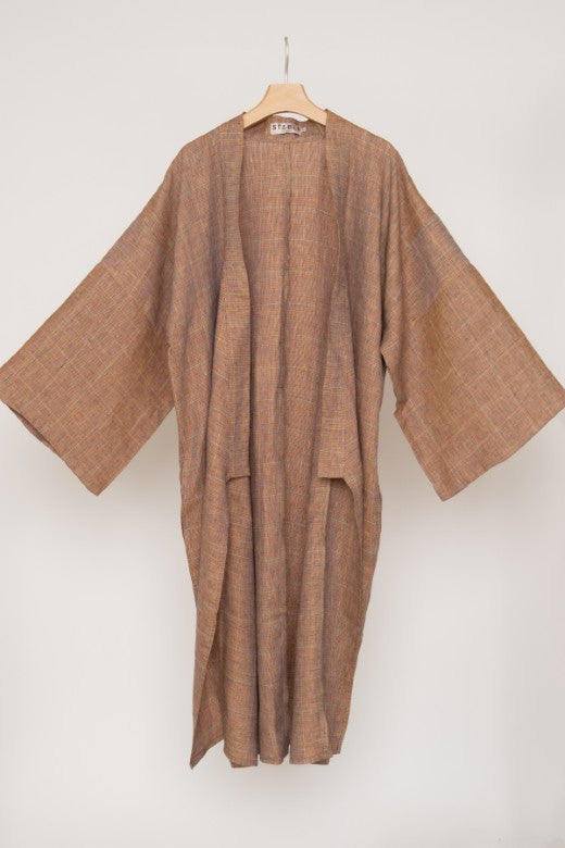 Irish Linen Kimono Robe-Robes-STABLE of Ireland