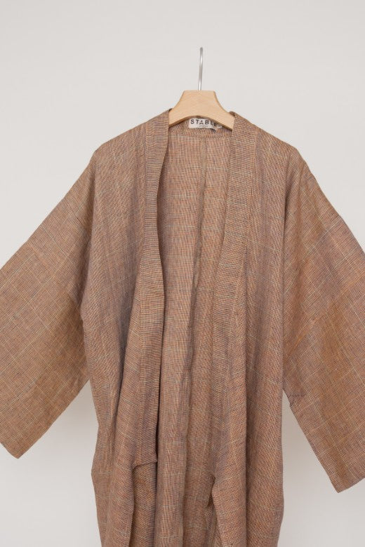 Irish Linen Kimono Robe-Robes-STABLE of Ireland