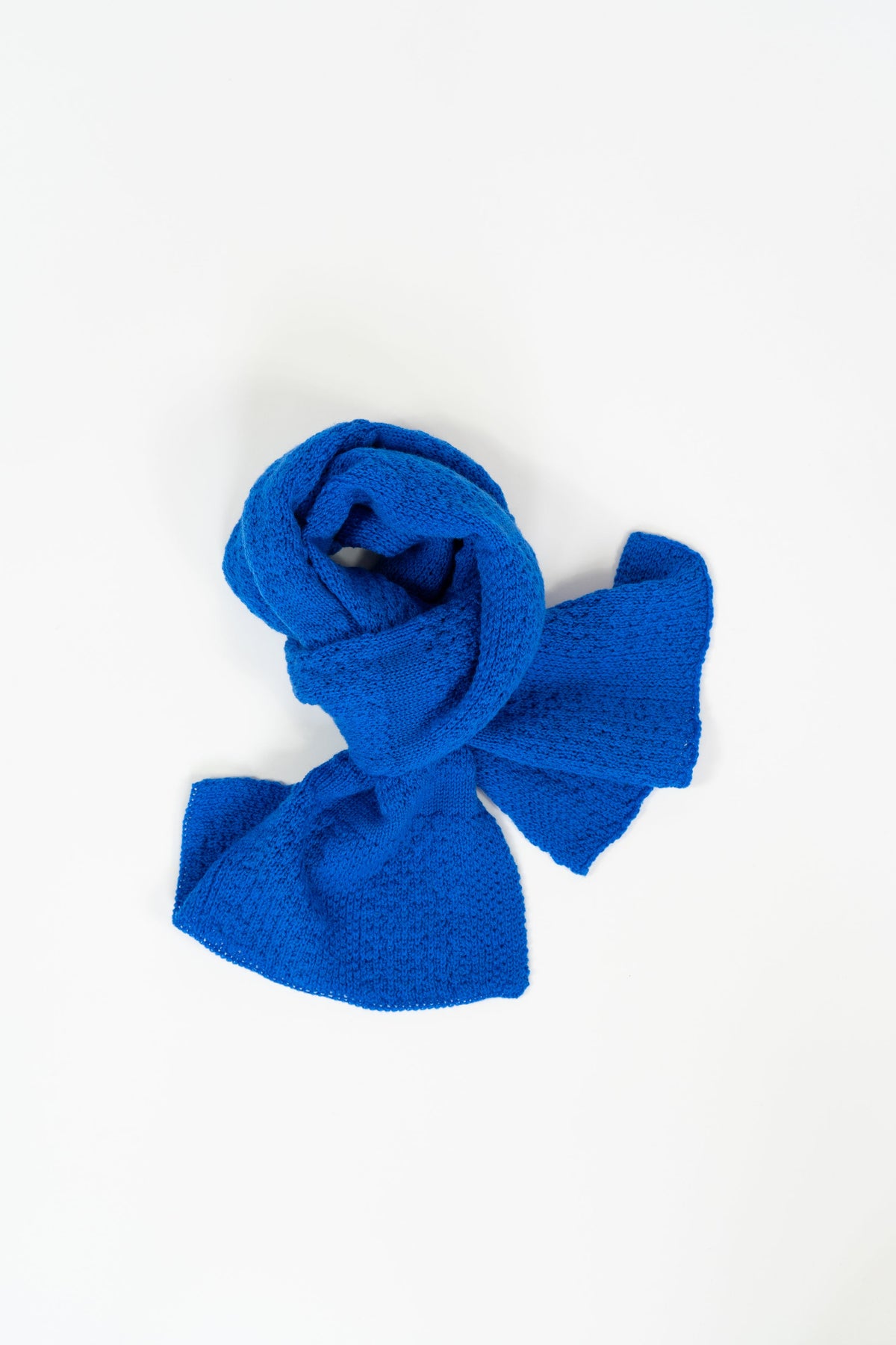Klein Blue Small Merino Wool Scarf-Scarves & Shawls-STABLE of Ireland