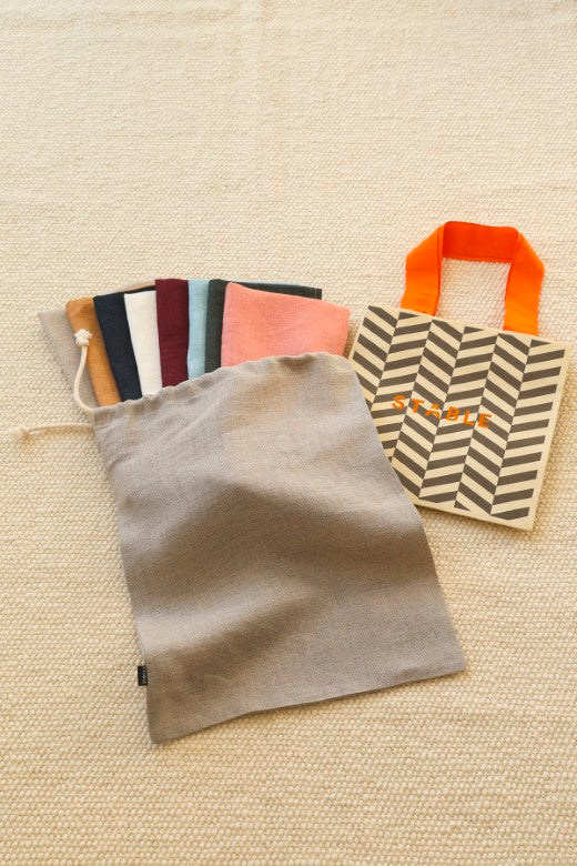 Linen Bag Gift Wrapping Service by STABLE-STABLE of Ireland