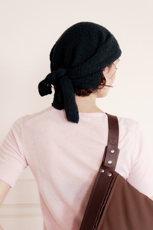 Merino Trandana Triangle Scarf-Scarves & Shawls-STABLE of Ireland