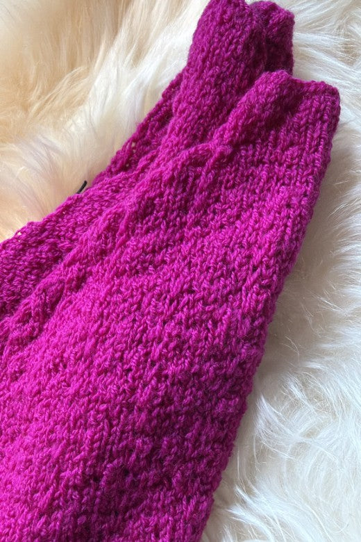 Merino Trandana Triangle Scarf-Scarves & Shawls-STABLE of Ireland