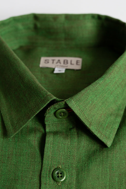 Moss Green Irish Linen Shirt - STABLE of Ireland Moss Green Irish Linen Shirt - STABLE of Ireland