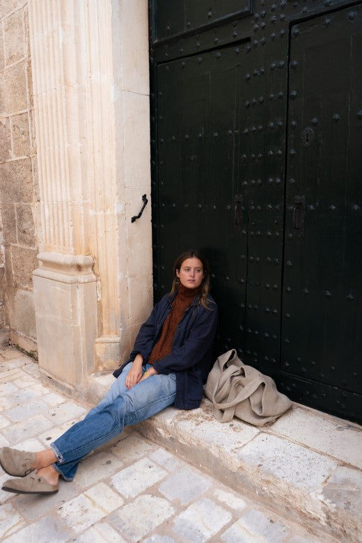 Natural Irish Linen Hold All Bag-Shopping Totes-STABLE of Ireland