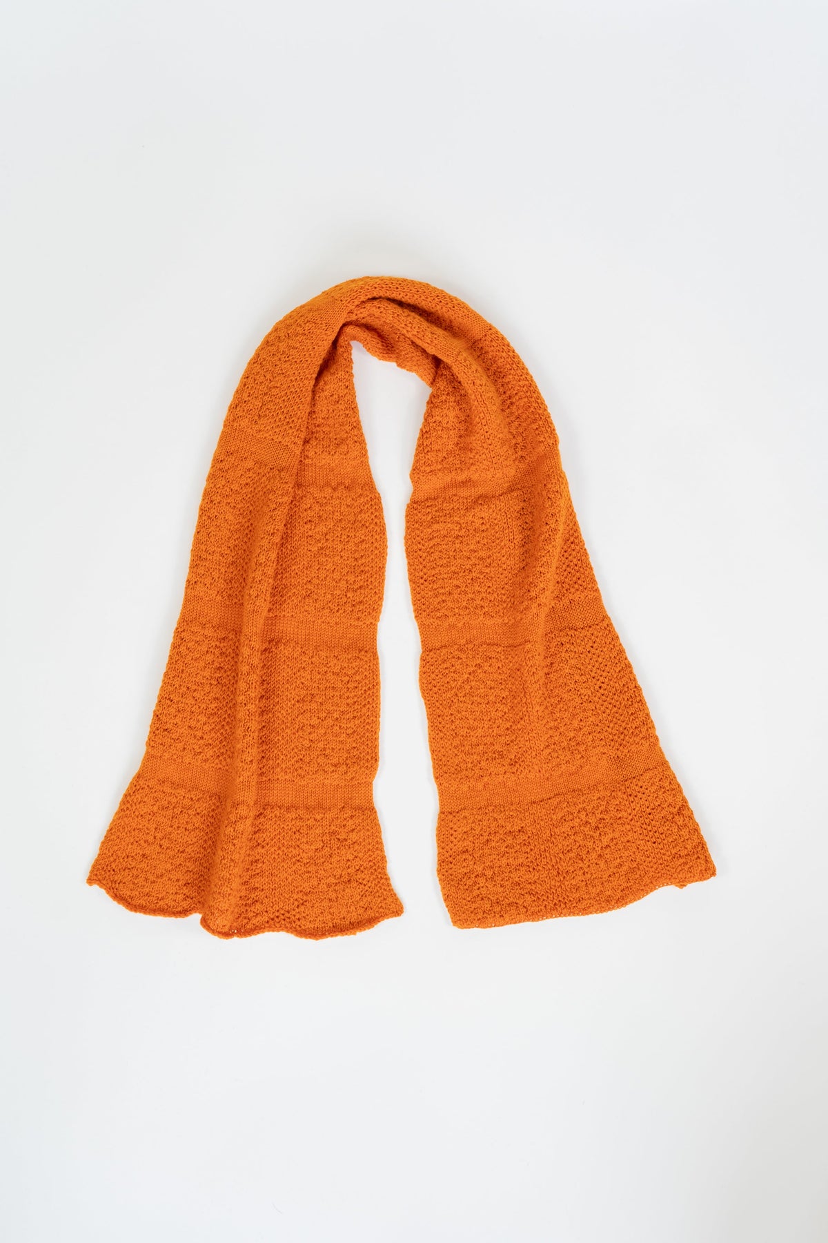 Orange Small Merino Wool Scarf-Scarves & Shawls-STABLE of Ireland