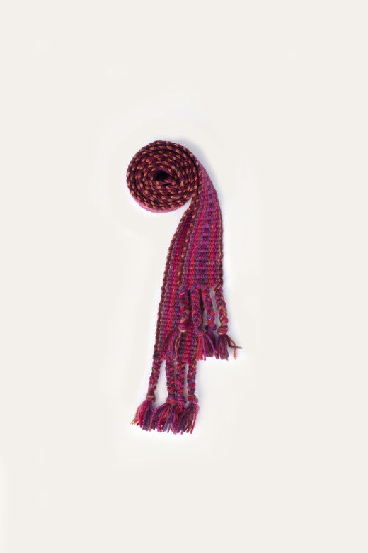 Pink &amp; Burgundy Crios Belt-Belts-STABLE of Ireland