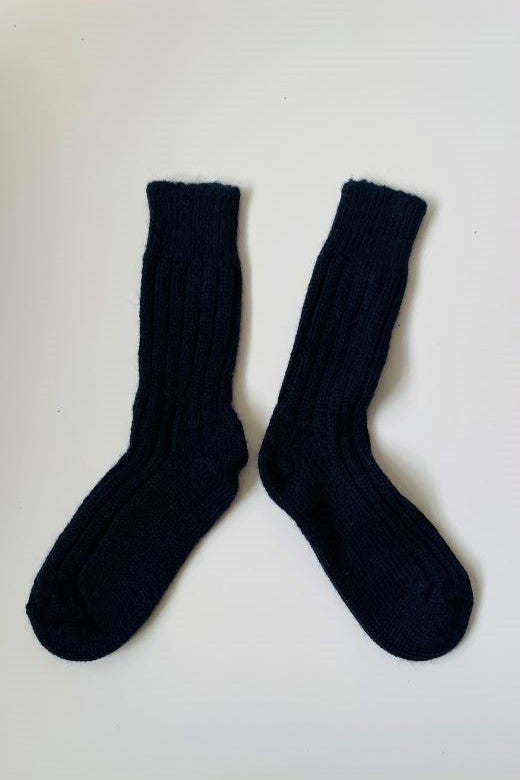 STABLE Thick Wool Socks in Navy Blue