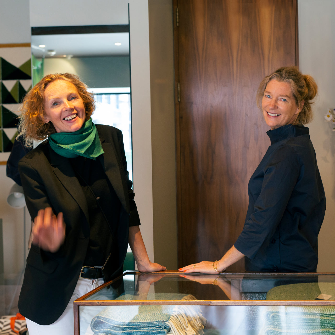 Francie-Duff-Sonia-Reynolds-cofounders-STABLE of Ireland-Dublin-Irish-Linen-Craft-and-Design