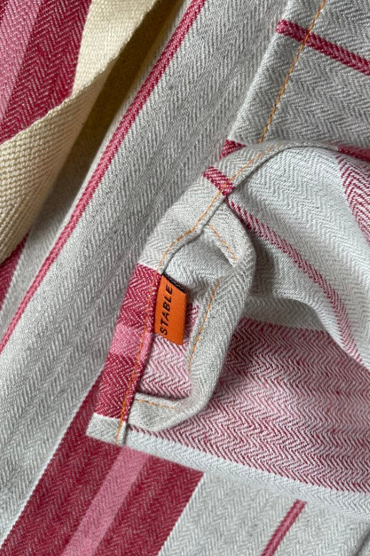 Stripe Irish Linen Apron-Aprons-STABLE of Ireland