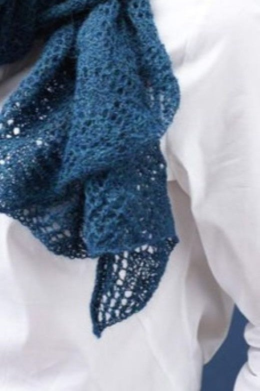 Small Fine Knit Lace Alpaca Scarf