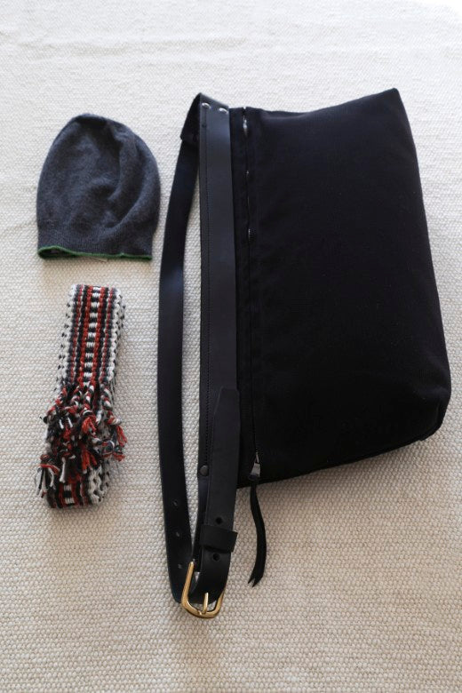 The Canvas Cross Body bag, Cashmere Beanie, Crios Belt Gift Bundle-Accessories-STABLE of Ireland