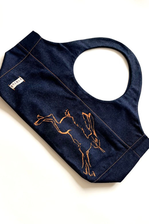 The Hare Denim Hold All Bag-Shopping Totes-STABLE of Ireland
