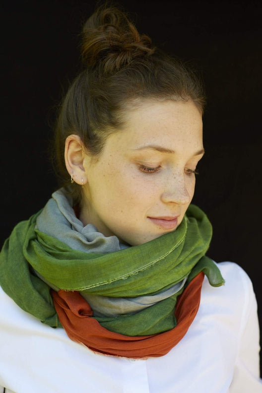 The Irish Tricolour Scarf by STABLE of Ireland-Scarves & Shawls-STABLE of Ireland