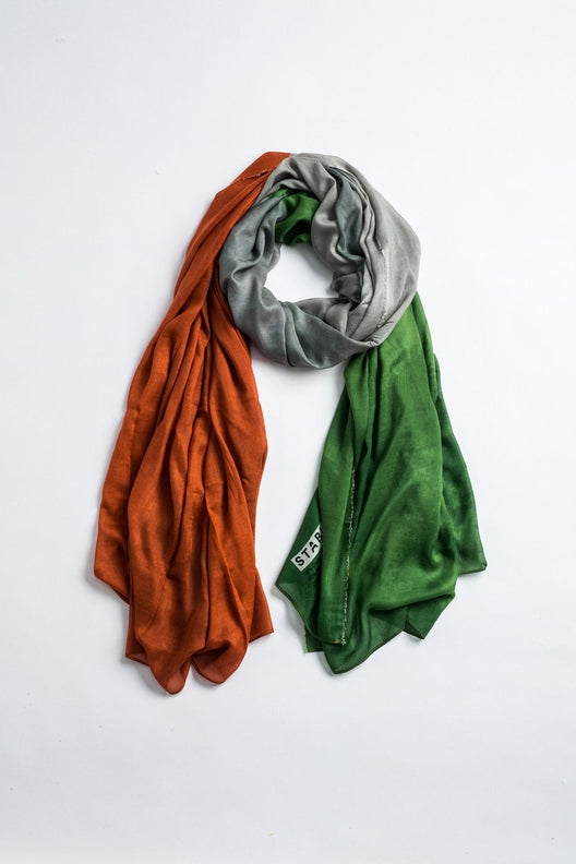 The Irish Tricolour Scarf by STABLE of Ireland-Scarves & Shawls-STABLE of Ireland