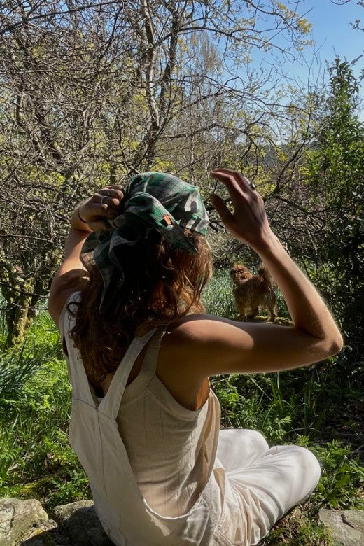 The Linen Head Scarf-Scarves & Shawls-STABLE of Ireland
