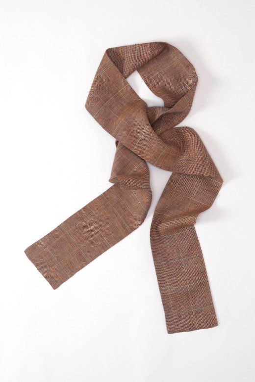 The STABLE Irish Linen Scarf - Cinnamon Brown-Scarves & Shawls-STABLE of Ireland