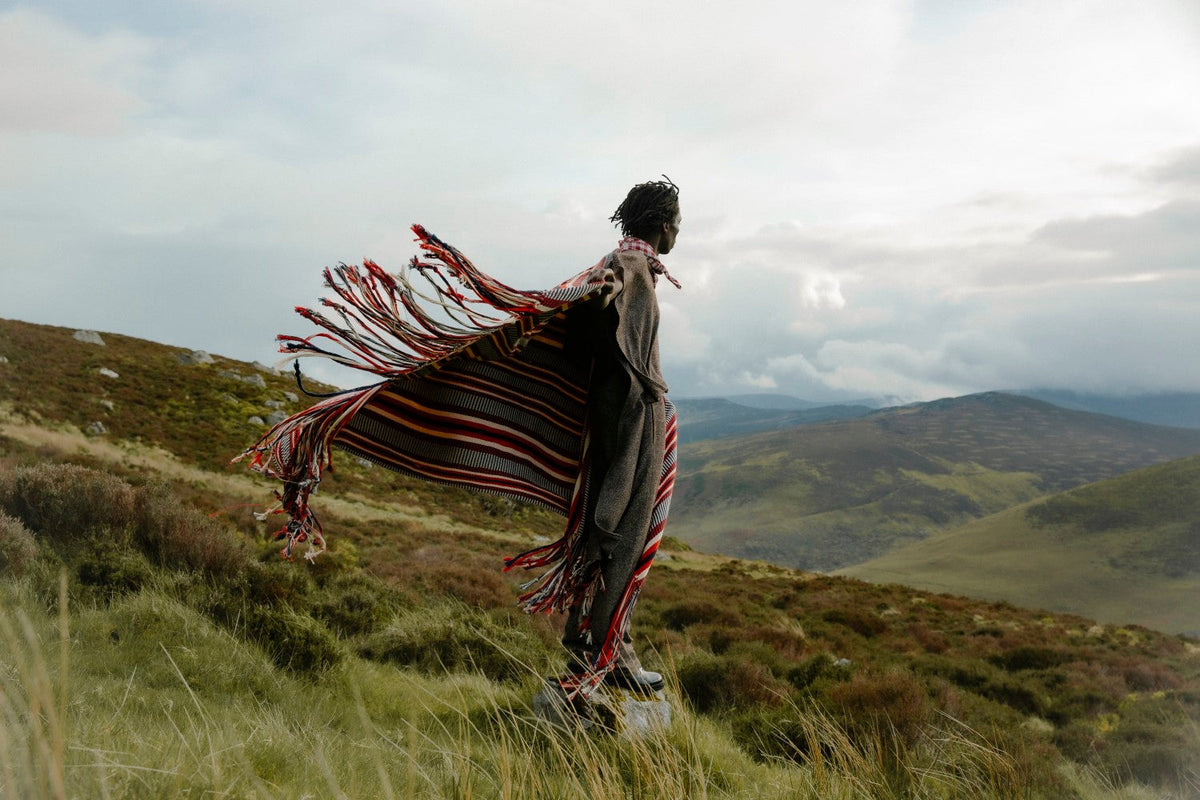 The STABLE of Ireland Handwoven Long Island Crios Blanket-Blankets-STABLE of Ireland