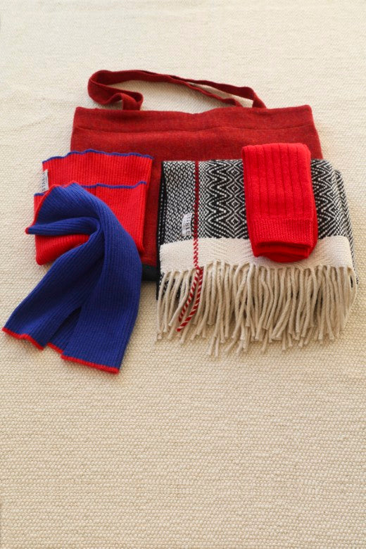 The Tweed Shopper, Cashmere Socks, Zebra Scarf, Cashmere Snug Gift Bundle-Accessories-STABLE of Ireland