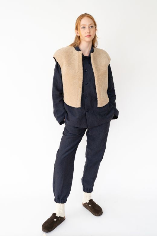 Thick Wool Socks in Cream White-Socks-STABLE of Ireland