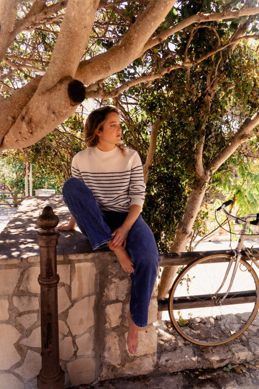 Women's Stripe Jumper-Jumper-STABLE of Ireland